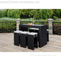 Wicker Bar Rattan Furniture, Rattan Dining Set / HB21.9331